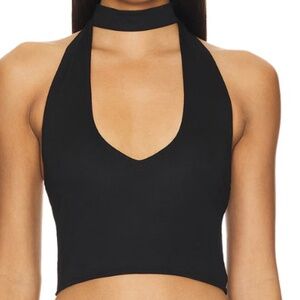 Jessalyn Halter Top in Black